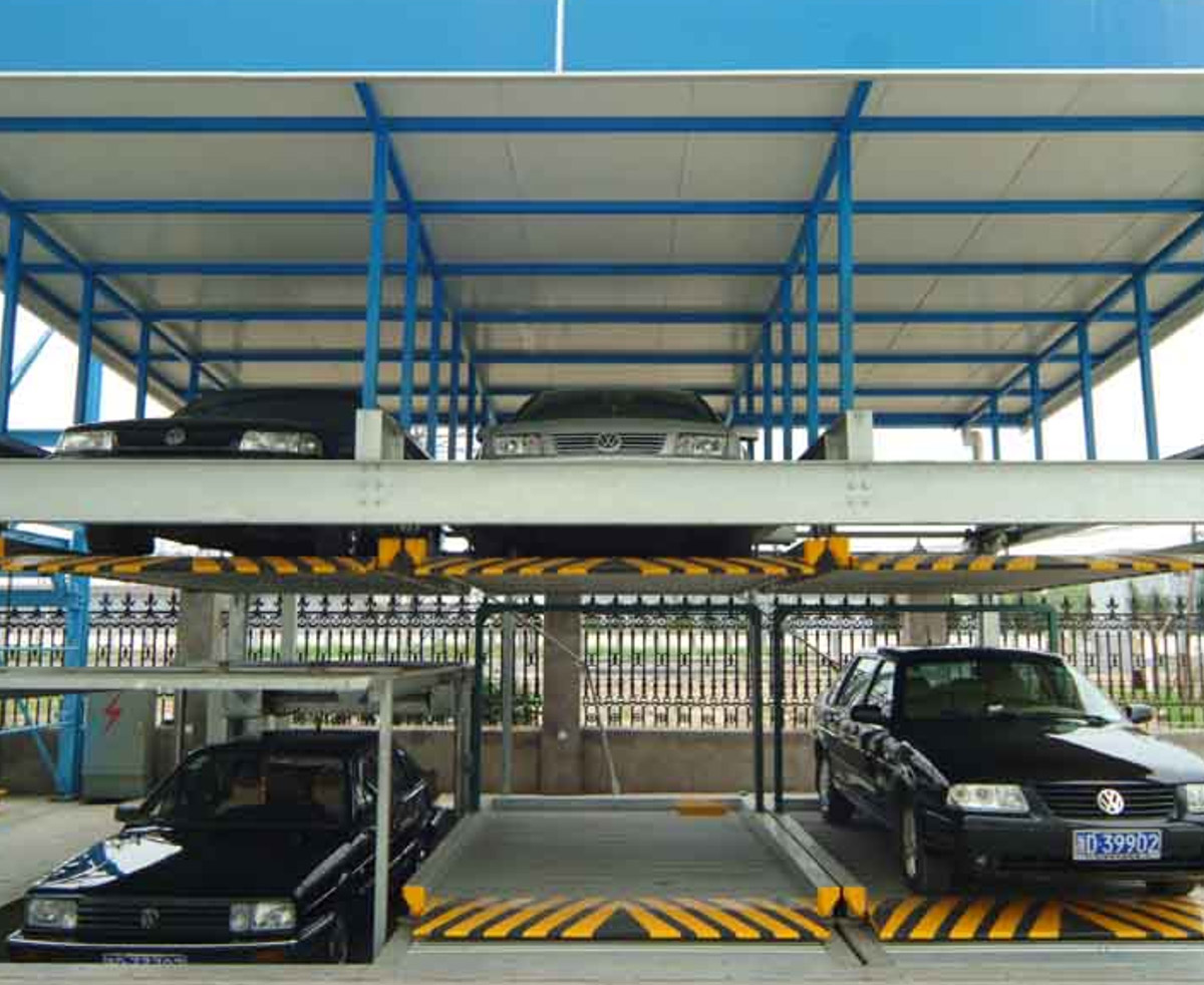 機(jī)械立體車位負(fù)二正二地坑四層升降橫移自動車庫